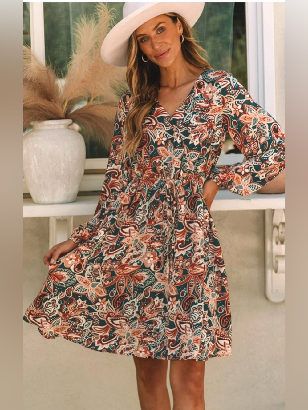 Boho wrap Dress floral